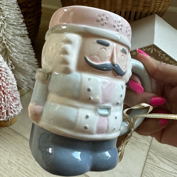 Holly & Joy Christmas Holiday pastel Nutcracker mug - Picture 2 of 8